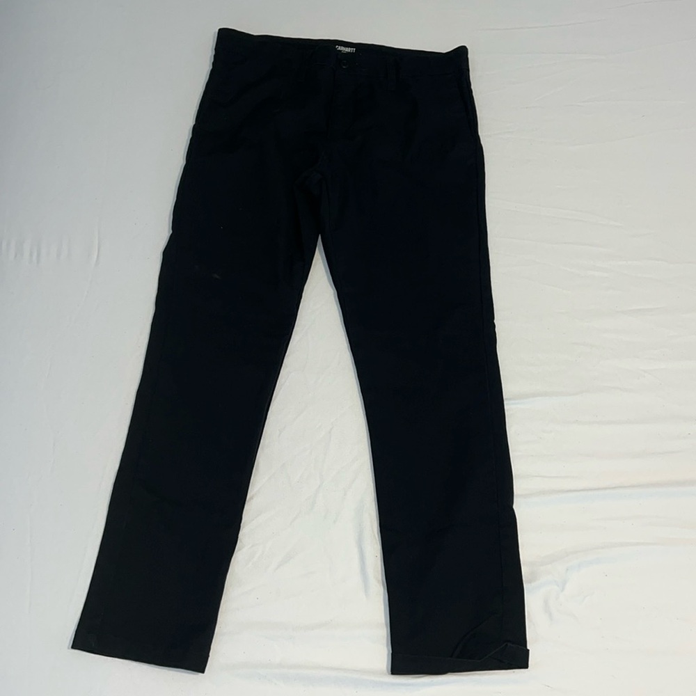 Carhartt WIP 34/32 straight cotton black khaki